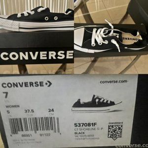Converse Shoreline Slip on Brand New Black Size 7